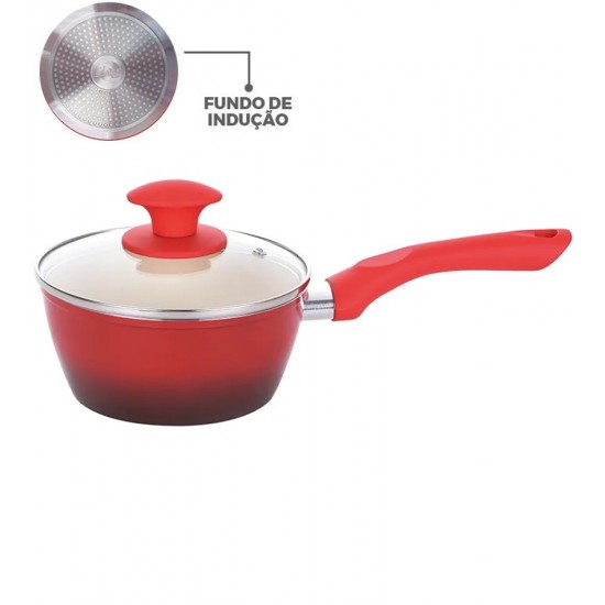 Panela 18cm 1,87 Litros 3.7mm Indução Ceramic Class Rubi